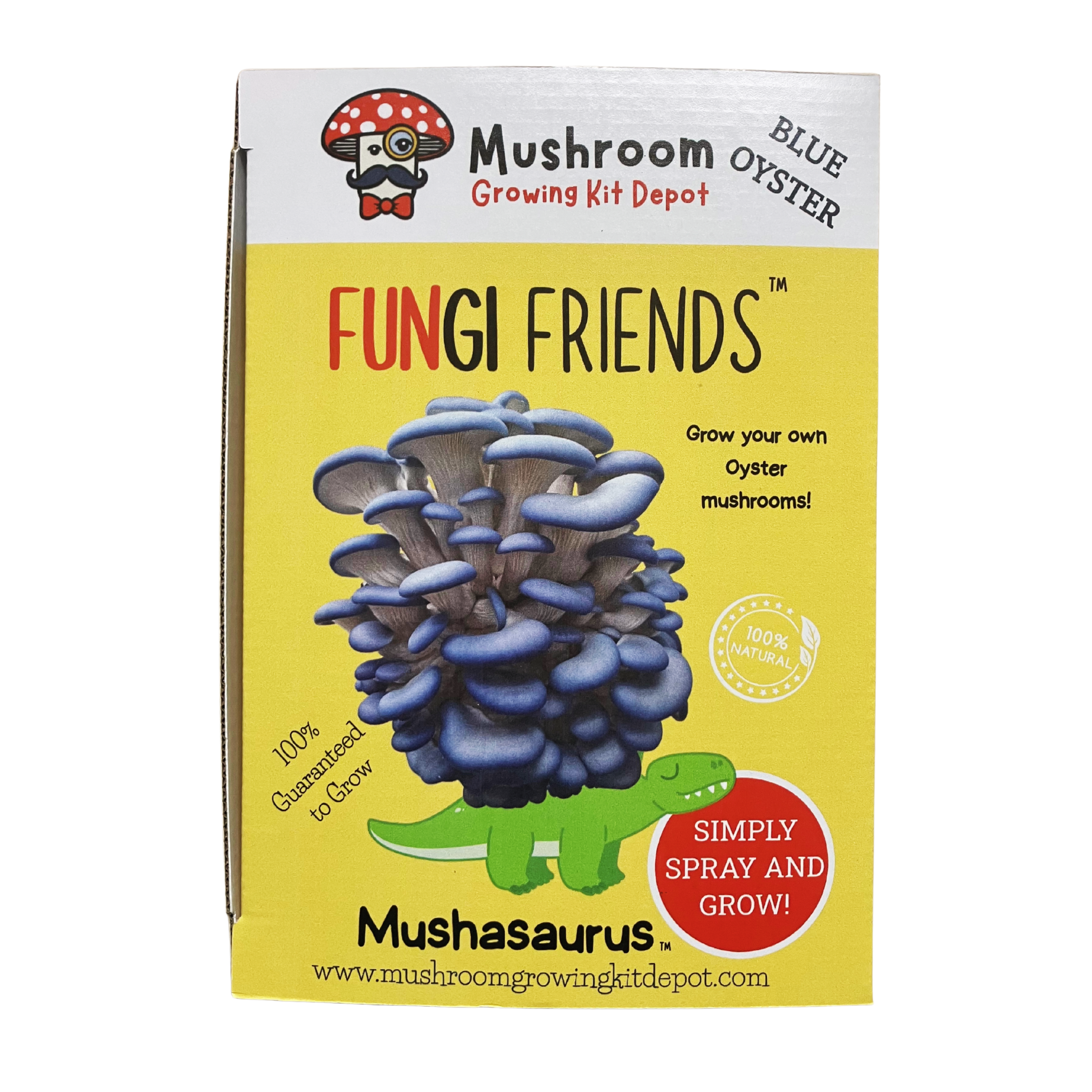 Mushasaurus - Blue Oyster Mushroom Grow Kit - 5 LBS (with box)