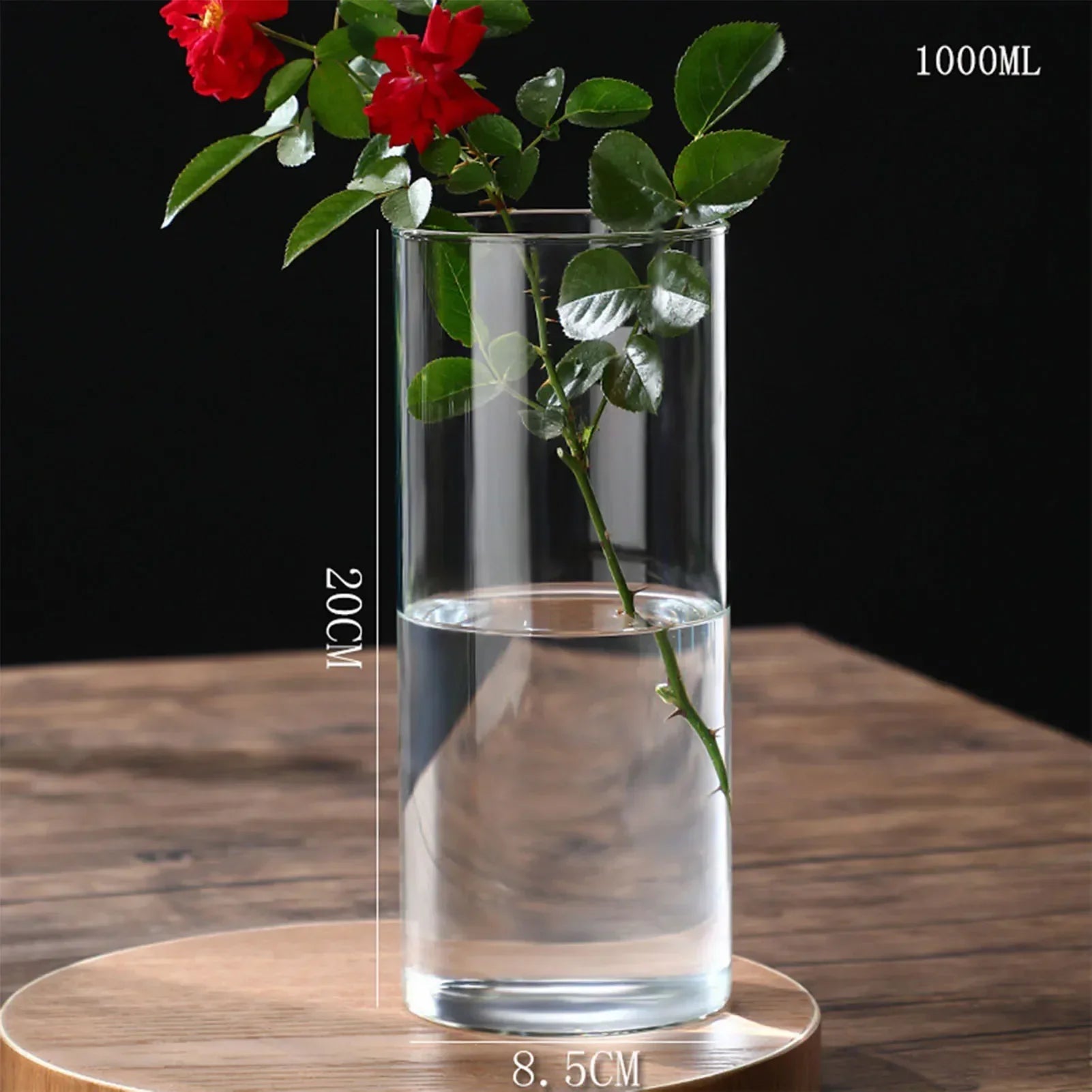 DecorBites™ Modern Glass Hydroponic Vase for Wedding Decor