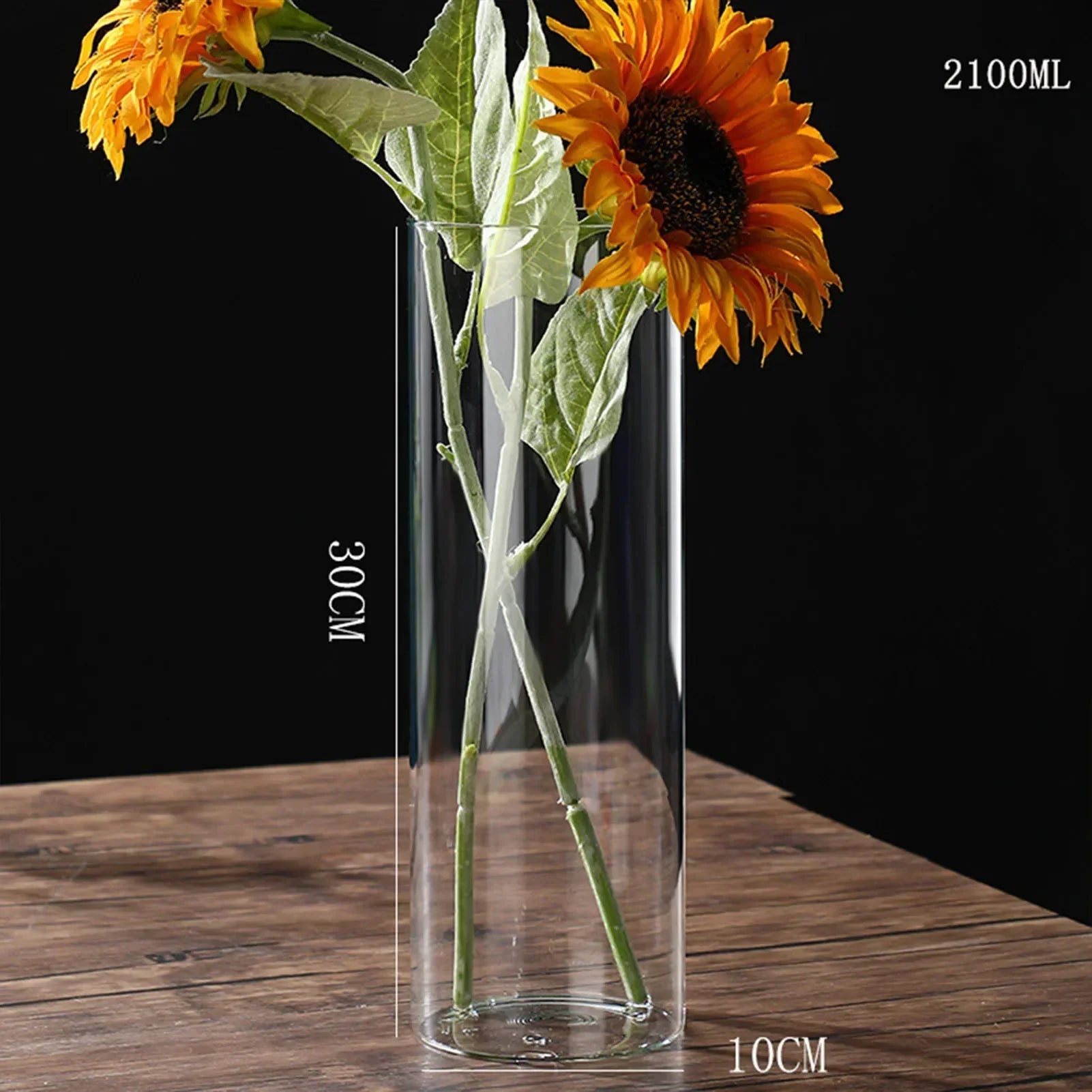 DecorBites™ Modern Glass Hydroponic Vase for Wedding Decor