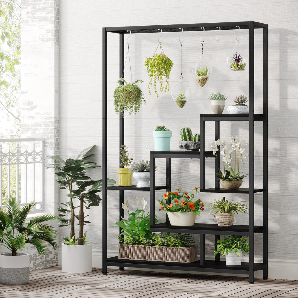 DecorBites™ Modern 5-Tier Tall Metal Plant Stand