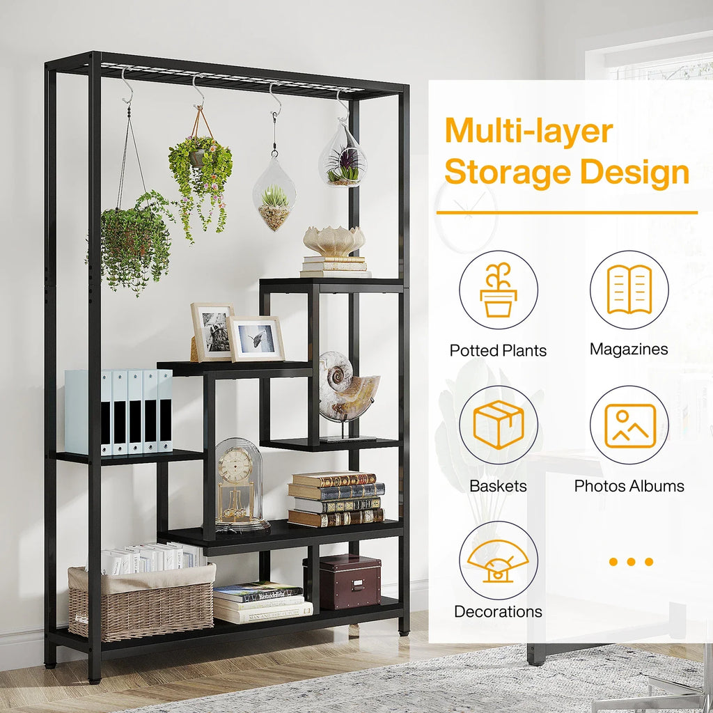 DecorBites™ Modern 5-Tier Tall Metal Plant Stand
