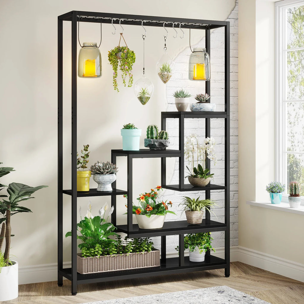 DecorBites™ Modern 5-Tier Tall Metal Plant Stand