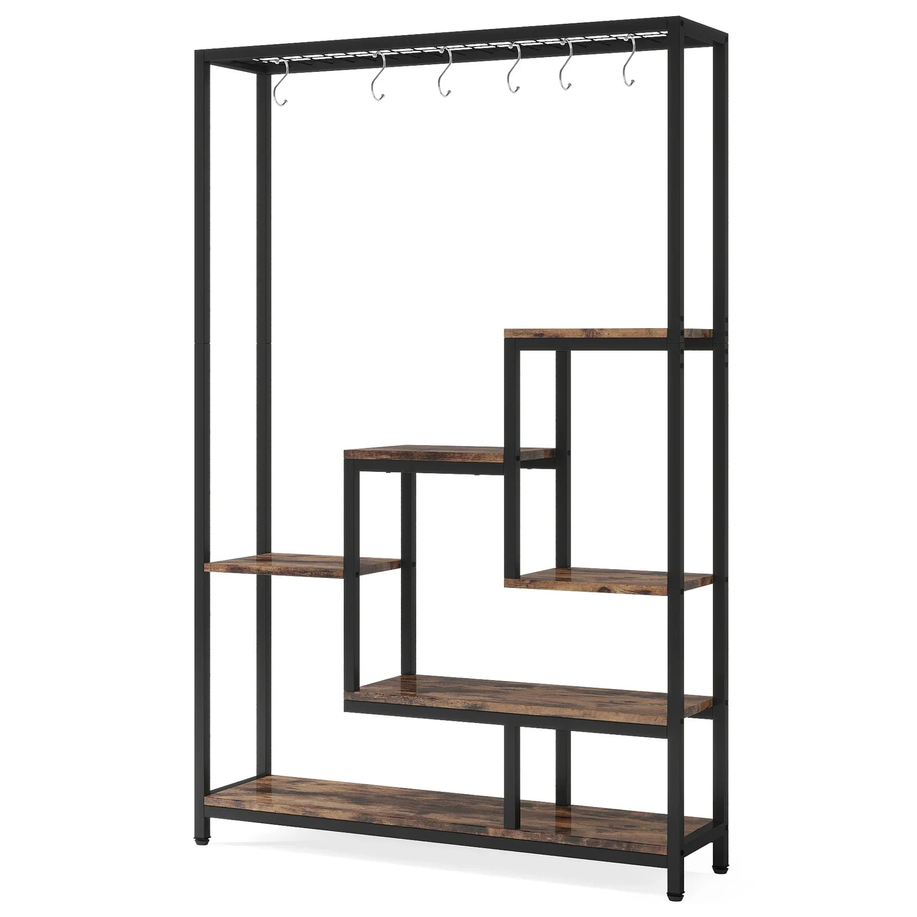 DecorBites™ Modern 5-Tier Tall Metal Plant Stand