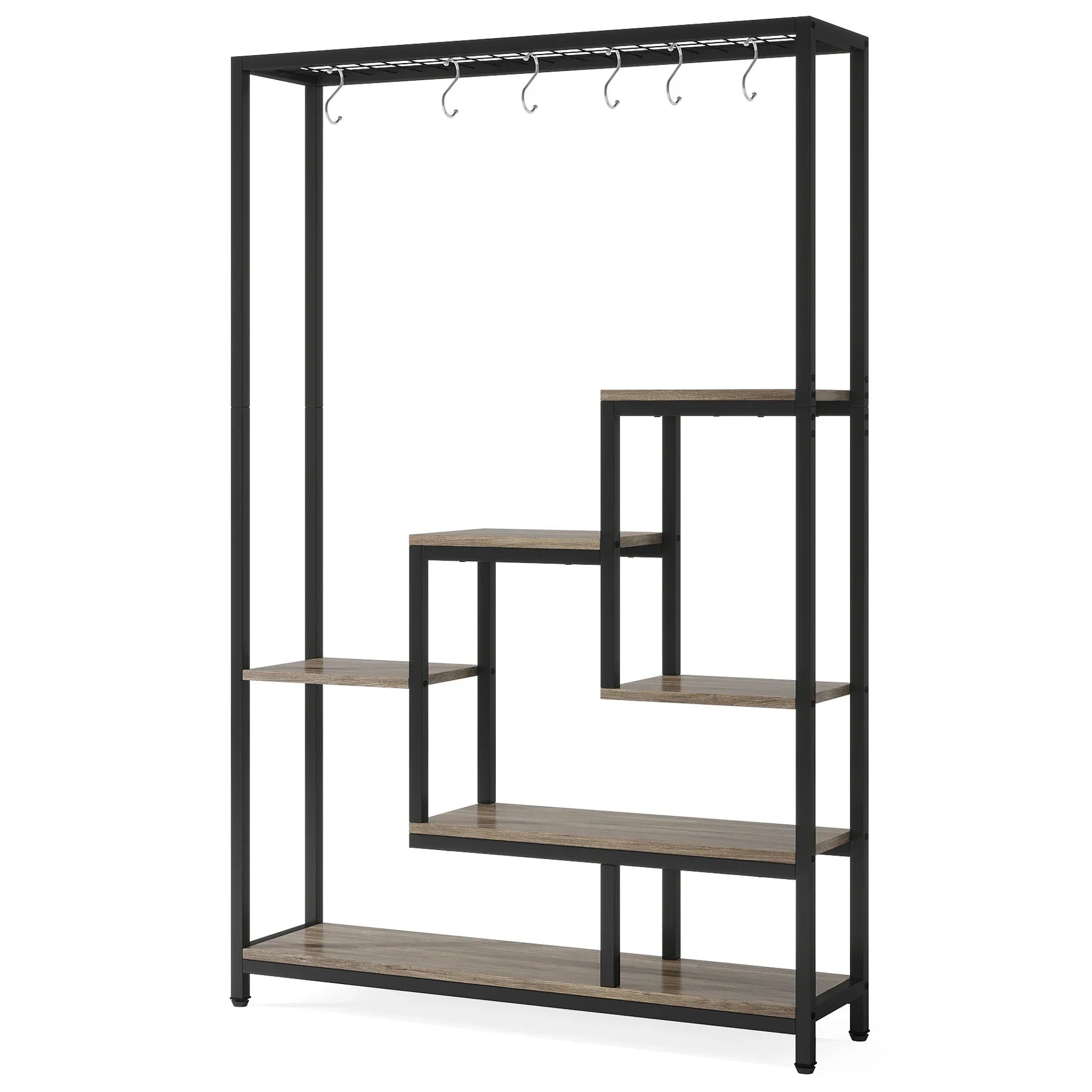 DecorBites™ Modern 5-Tier Tall Metal Plant Stand