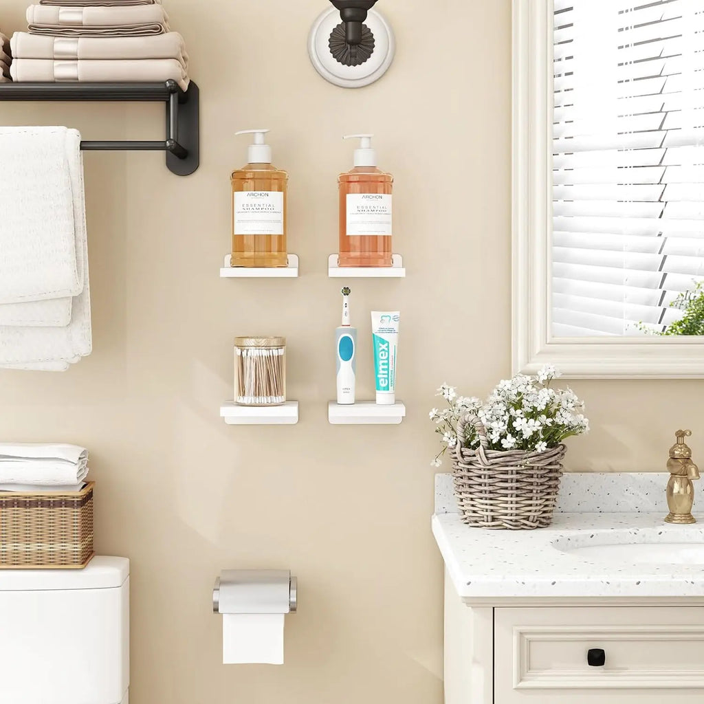 DecorBites™ Small Wood Floating Shelves 4-Pack